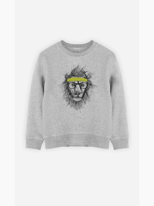 Felpa bambino HIPSTER LION - Kiabi