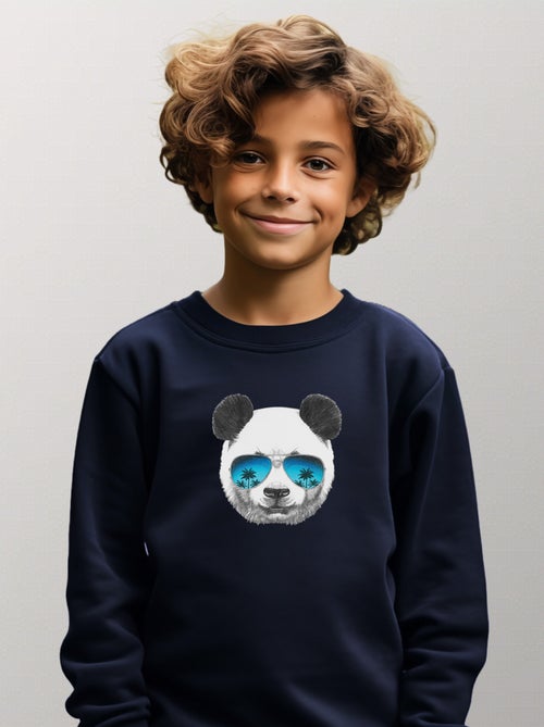 Felpa bambino PANDA SUNGLASSES - Kiabi