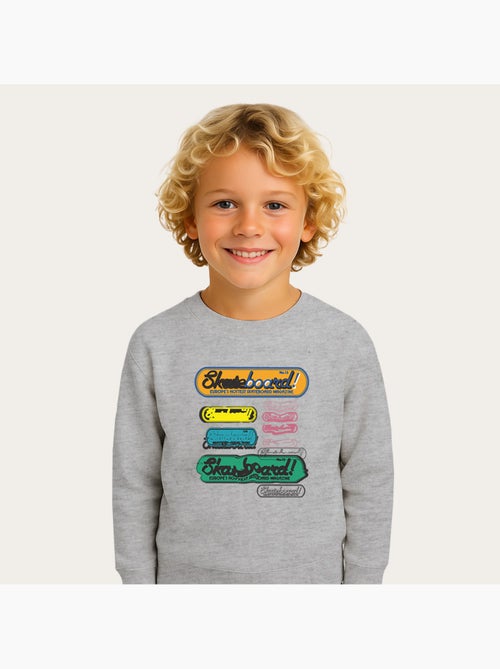 Felpa bambino SKATEBOARD! MAGAZINE MORE STATIC - Kiabi
