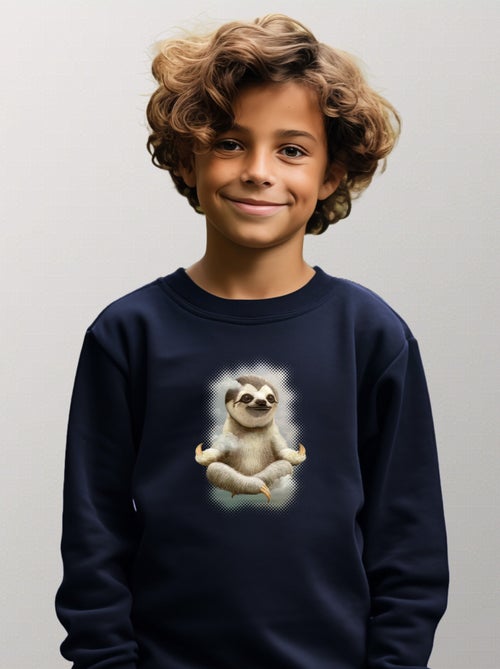 Felpa bambino SLOTH MEDITATE - Kiabi