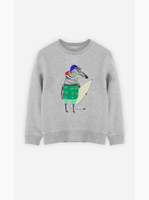 Felpa bambino ZEBRA SURFER - Kiabi