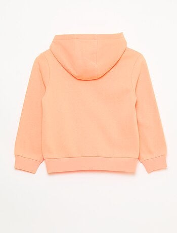 Felpa basic con cappuccio e zip