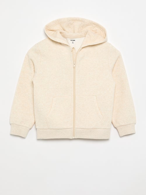 Felpa basic con cappuccio e zip - Kiabi Felpa basic con cappuccio e zip - Kiabi