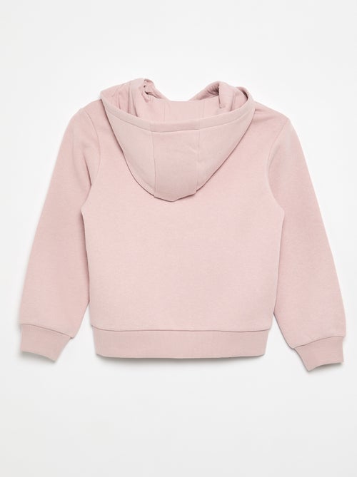 Felpa basic con cappuccio e zip - Kiabi