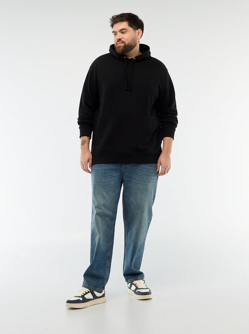 Felpa basic con cappuccio in french terry - Kiabi