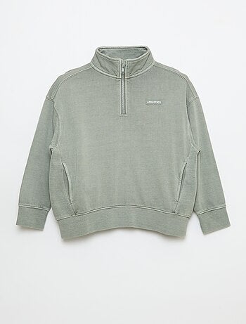 Felpa basic con collo a camionista