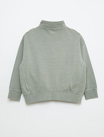 Felpa basic con collo a camionista