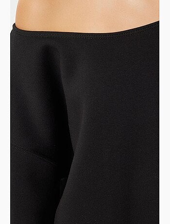 Felpa basic con collo asimmetrico istanbul