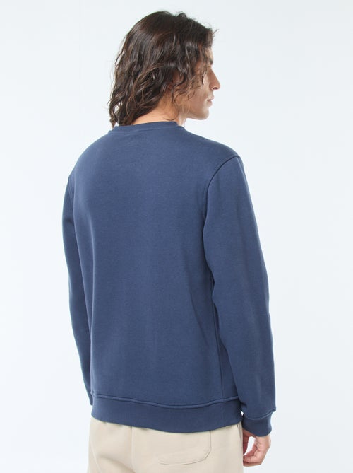 Felpa basic girocollo in felpa garzata - Kiabi