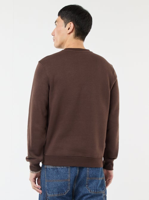 Felpa basic girocollo in felpa garzata - Kiabi