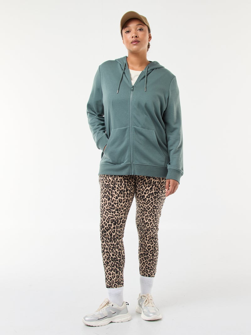 Felpa basic in felpa garzata Blu - Kiabi