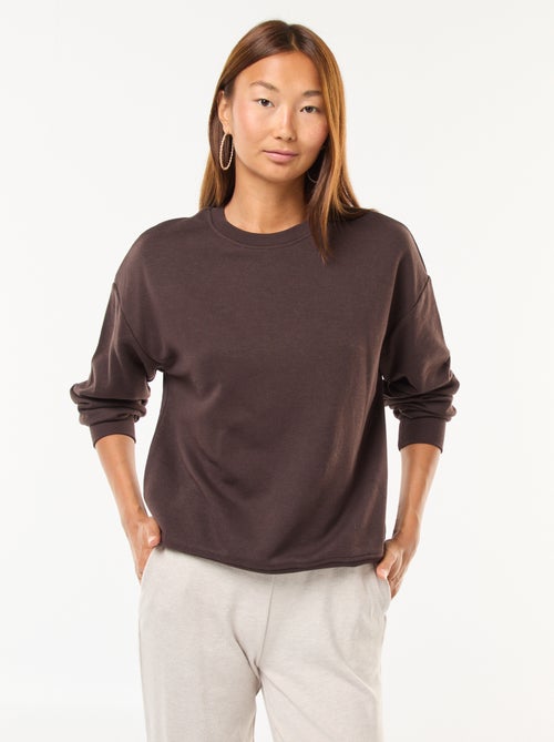 Felpa basic in french terry - Kiabi