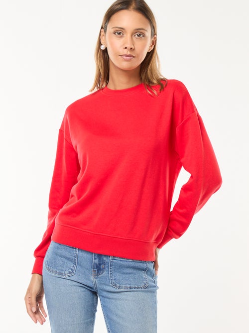 Felpa basic in french terry - Kiabi