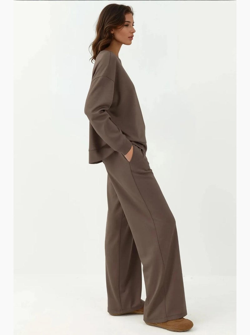 Felpa basic modal touch hiccup Marrone chiaro - Kiabi