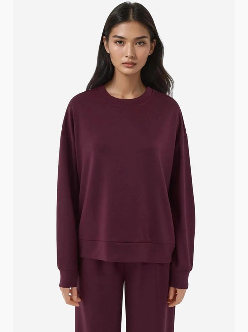 Felpa basic modal touch hiccup - Kiabi Felpa basic modal touch hiccup - Kiabi