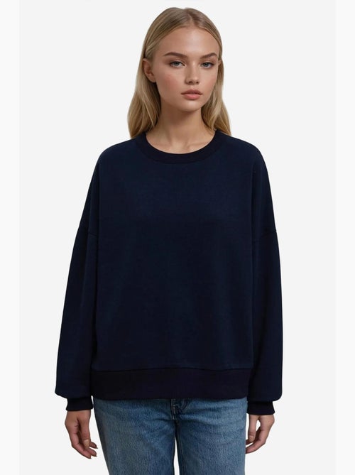 Felpa basic oversize con girocollo hiccup - Kiabi Felpa basic oversize con girocollo hiccup - Kiabi