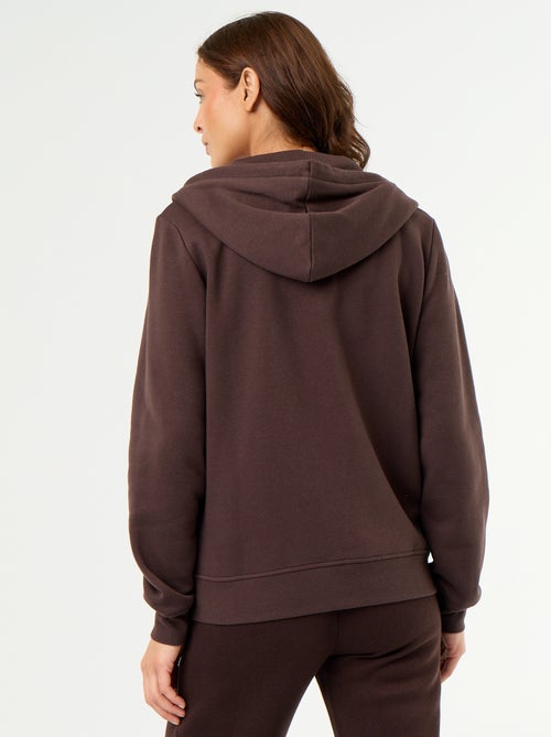 Felpa basica con cappuccio e zip - Kiabi Felpa basica con cappuccio e zip - Kiabi