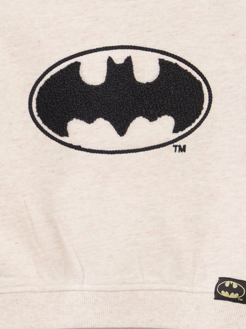 Felpa 'Batman' 'DC Comics' a girocollo Beige - Kiabi