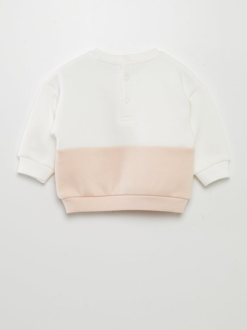 Felpa bicolore Winnie ROSA - Kiabi