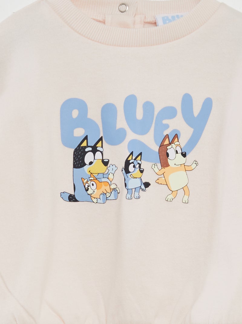 Felpa 'Bluey' in tessuto felpato rosa - Kiabi