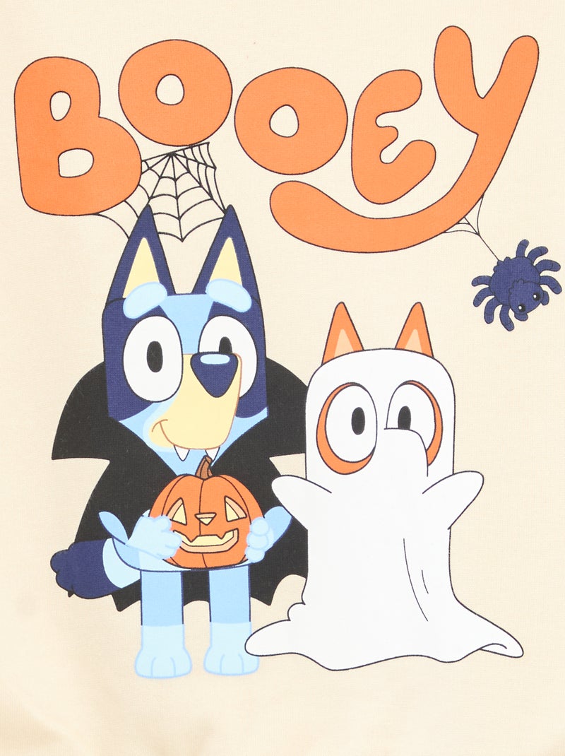 Felpa 'Bluey' tinta unita in cotone Bianco - Kiabi