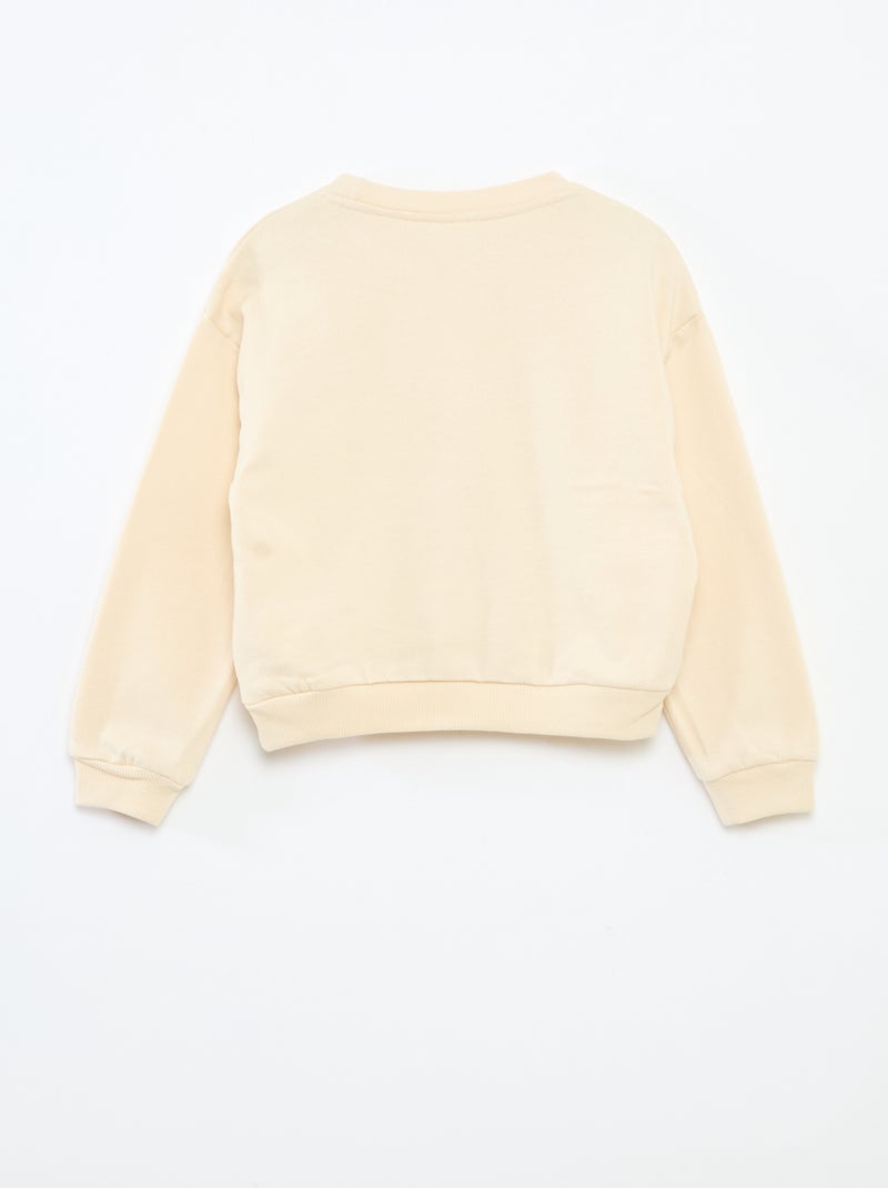 Felpa 'Bluey' tinta unita in cotone Bianco - Kiabi