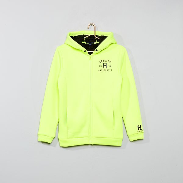 felpa giallo fluo h&m