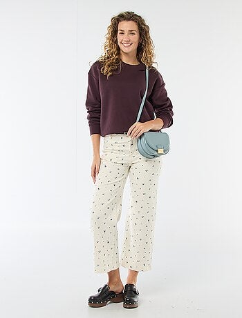 Felpa calda in tinta unita