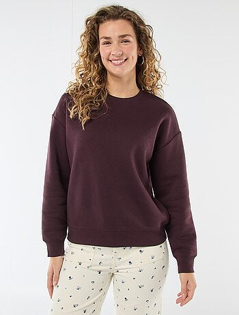 Felpa calda in tinta unita