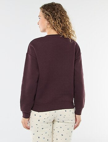 Felpa calda in tinta unita