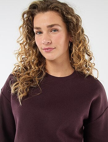 Felpa calda in tinta unita