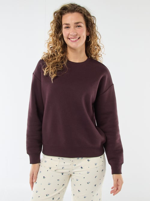 Felpa calda in tinta unita - Kiabi