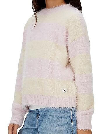 Felpa Calvin Klein Jeans Bambina a Righe
