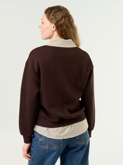 Felpa camicia 2 in 1 - Kiabi