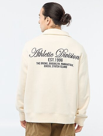 Felpa camionista in felpa garzata