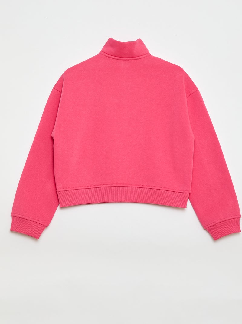 Felpa camionista tinta unita Rosa - Kiabi