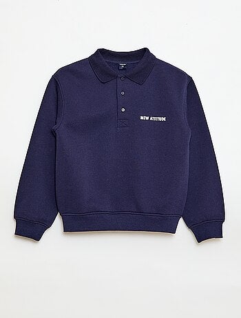 Felpa col polo felpa a righe - righe