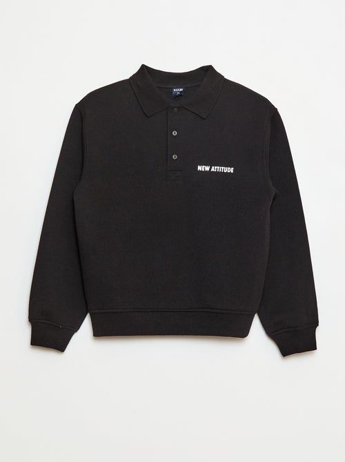 Felpa col polo felpa a righe - righe - Kiabi