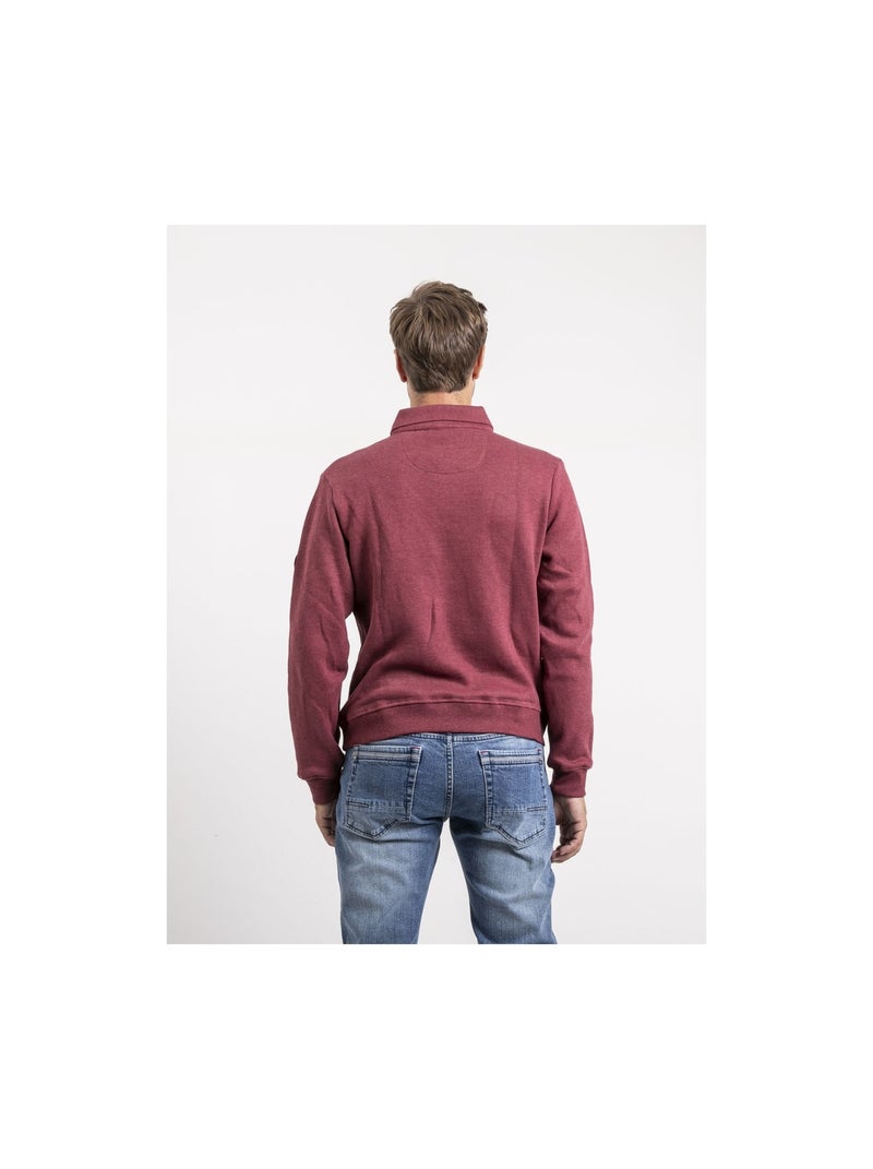 Felpa col polo WIREX Bordeaux - Kiabi