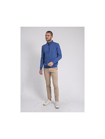 Felpa colletto alto zippé WOMPOU