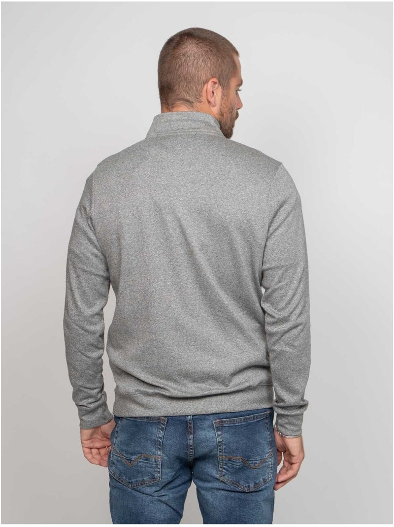 Felpa colletto con zip WIPRIMO Nero - Kiabi