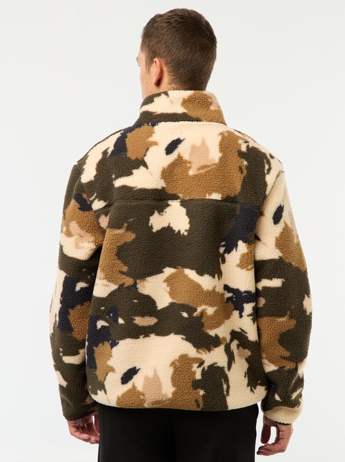 Felpa collo alto con bottoni a pressione - Kiabi