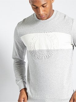 Felpa color block embossata - Kiabi