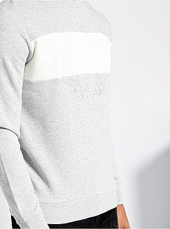 Felpa color block embossata - Kiabi