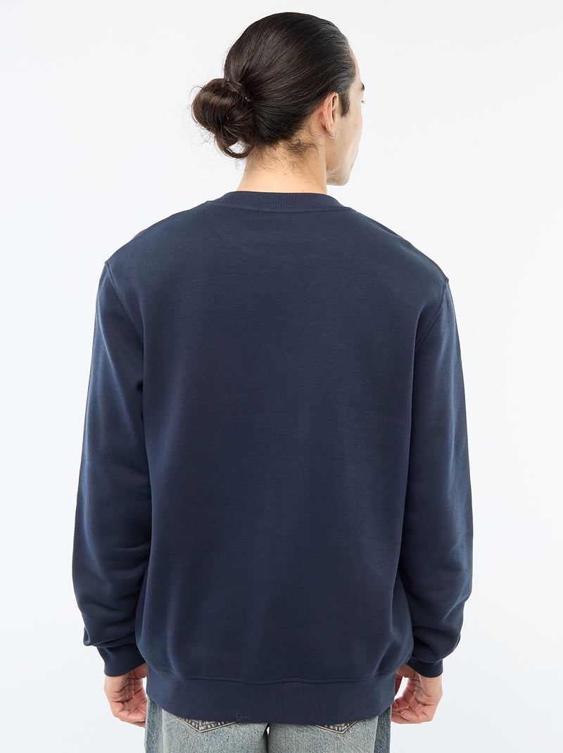 Felpa colorblock stile sportswear Blu - Kiabi