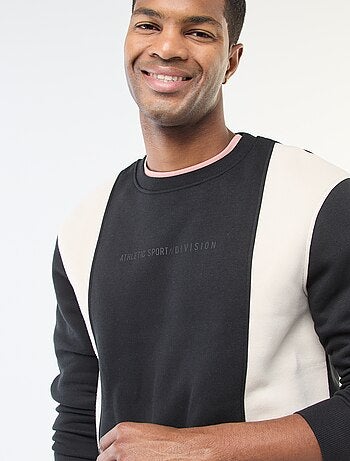 Felpa colorblock stile sportswear