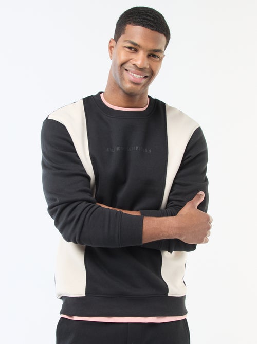 Felpa colorblock stile sportswear - Kiabi