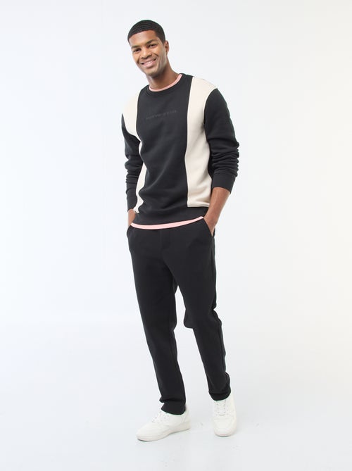 Felpa colorblock stile sportswear - Kiabi
