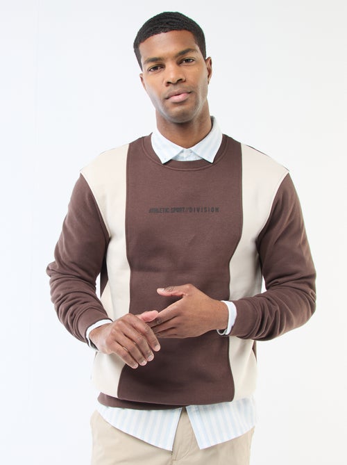 Felpa colorblock stile sportswear - Kiabi