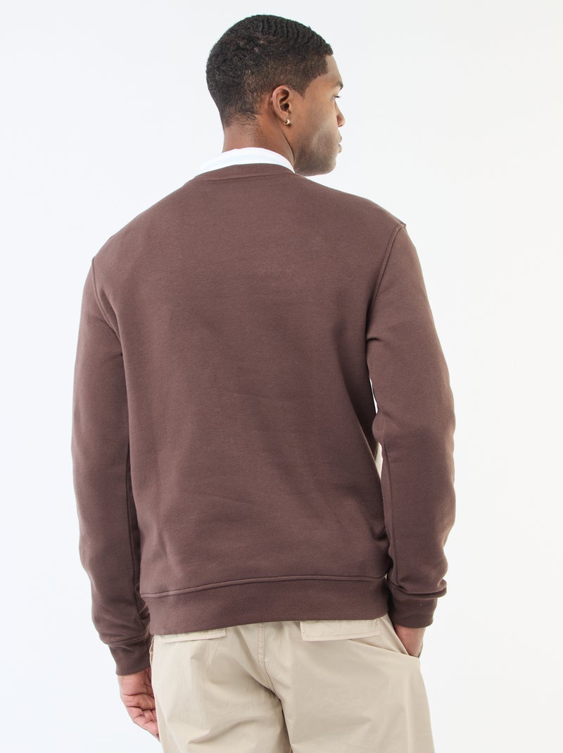 Felpa colorblock stile sportswear Marrone - Kiabi